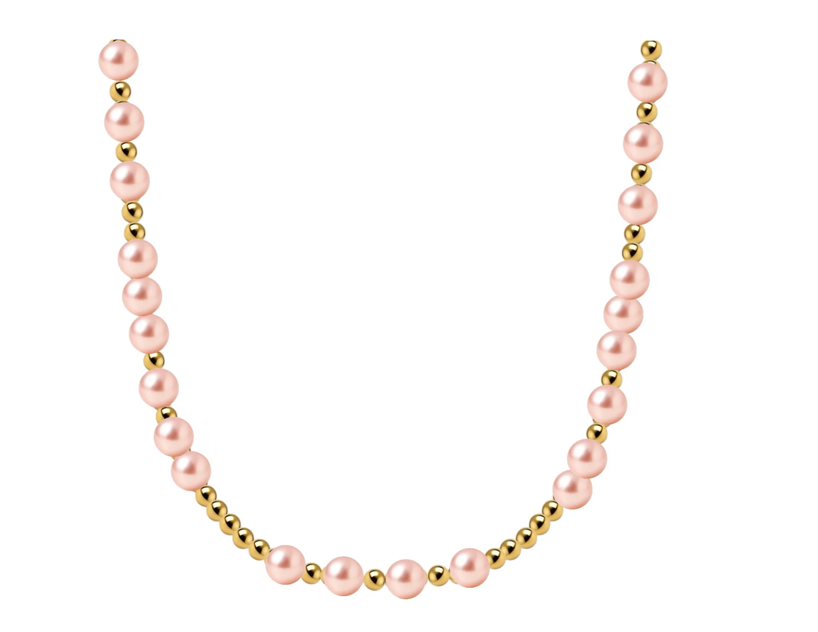 BARA BOHEME MELANIE | GOLD FILLED BEADED NECKLACE WITH PEARLS